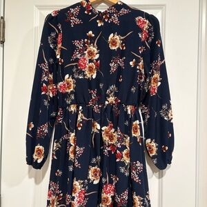 Floral Navy Dress